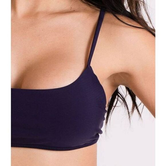 NWT Set Medoum Women's Two-Piece Scoop Bralette Top Tropical Midrise Bottom Swim - Picture 5 of 13